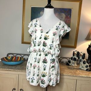 Sugar Lips Floral Shorts Romper